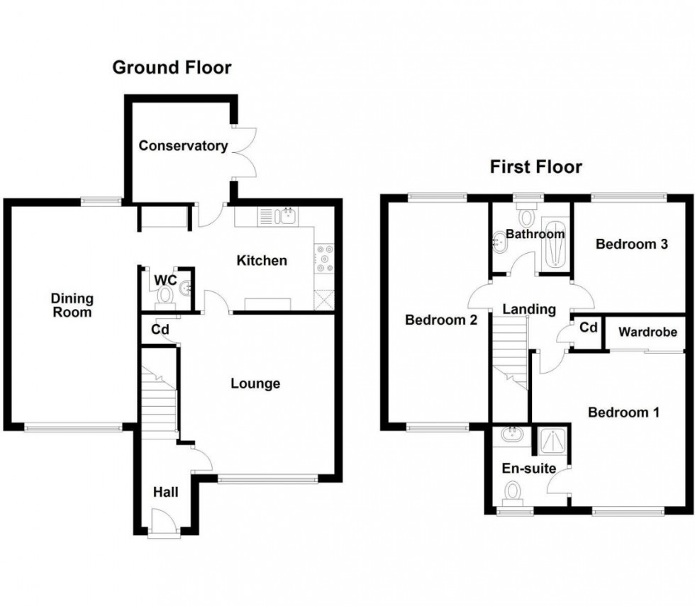 Floorplan for Sheldon Drive, Macclesfield